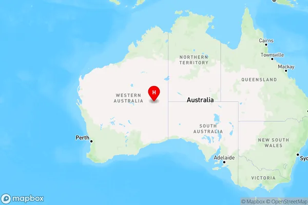 Warburton,Western Australia Region Map