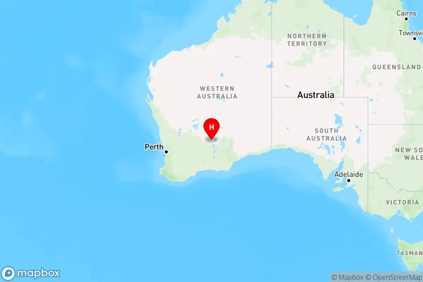 South Boulder,Western Australia Region Map