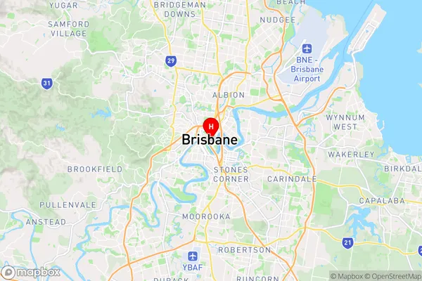 Brisbane,Queensland Area Map