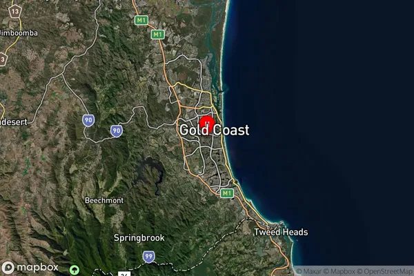 Gold Coast Mc,Queensland Satellite Map