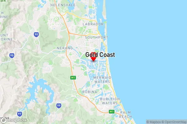 Gold Coast Mc,Queensland Area Map