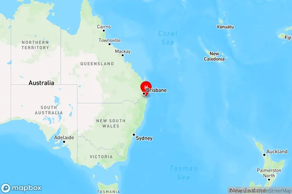 Gold Coast Mc,Queensland Region Map