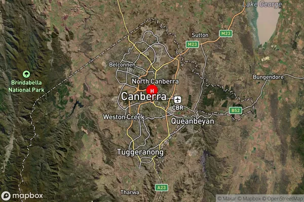 Capital Hill,Australian Capital Territory Satellite Map