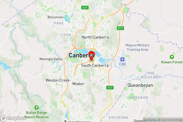 Capital Hill,Australian Capital Territory Area Map