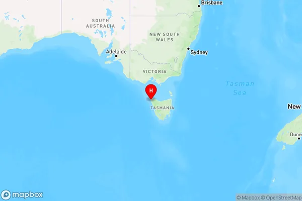 Arthur River,Tasmania Region Map