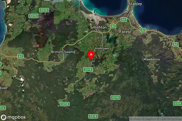 Edith Creek,Tasmania Satellite Map