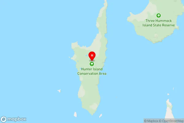 Hunter Island,Tasmania Area Map