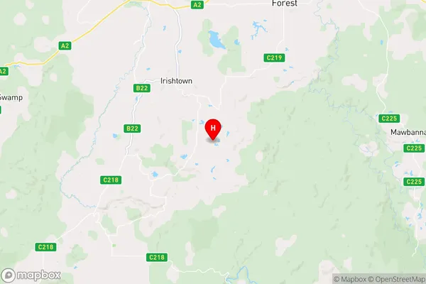 Lileah,Tasmania Area Map