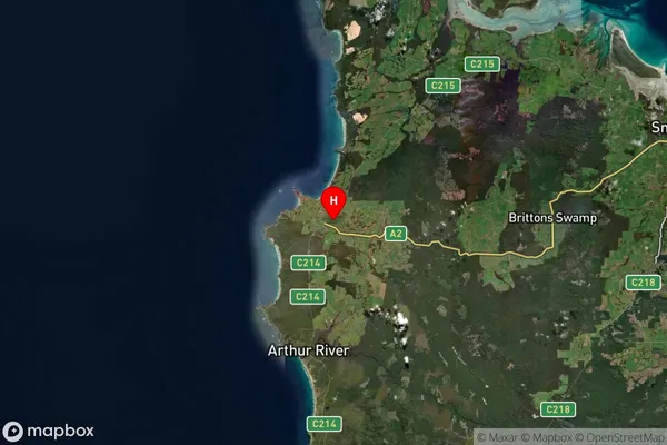 Marrawah,Tasmania Satellite Map