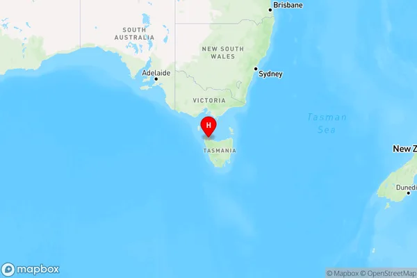 Mengha,Tasmania Region Map