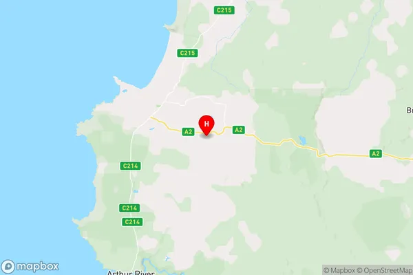 Redpa,Tasmania Area Map