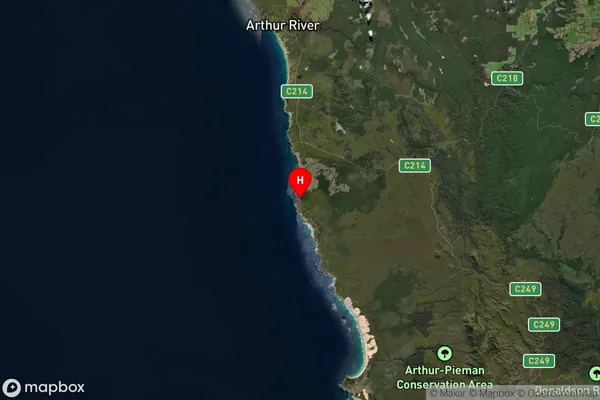 Temma,Tasmania Satellite Map