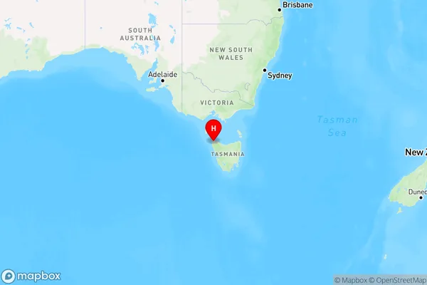 Togari,Tasmania Region Map