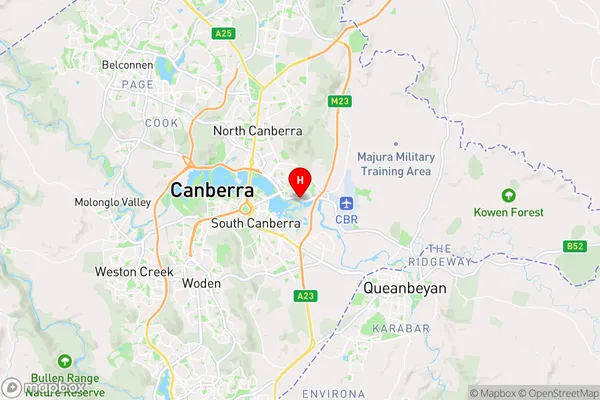 Duntroon,Australian Capital Territory Area Map