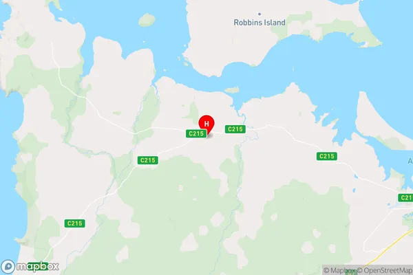 West Montagu,Tasmania Area Map