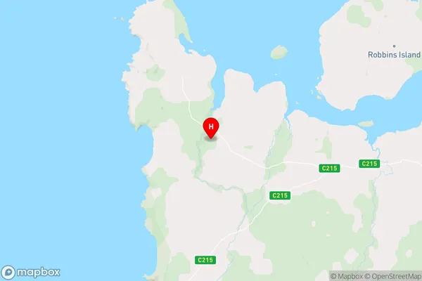 Woolnorth,Tasmania Area Map