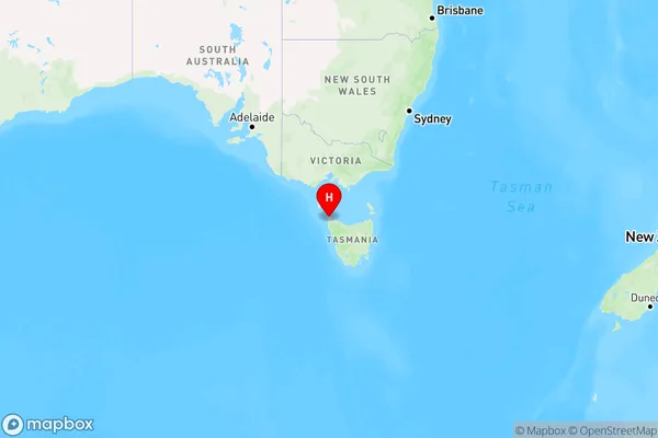 Woolnorth,Tasmania Region Map