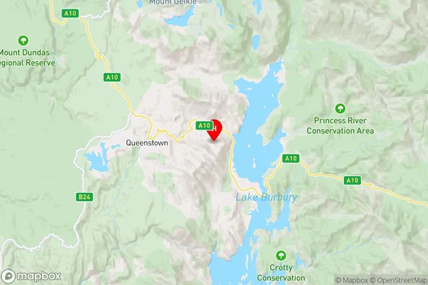 Gormanston,Tasmania Area Map