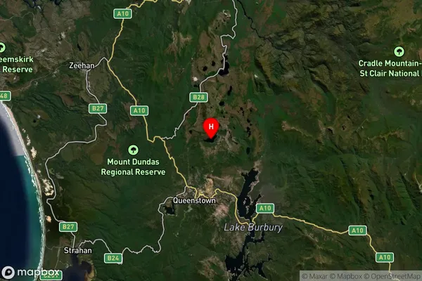 Lake Margaret,Tasmania Satellite Map