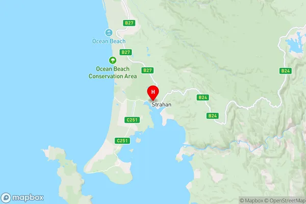 Strahan,Tasmania Area Map