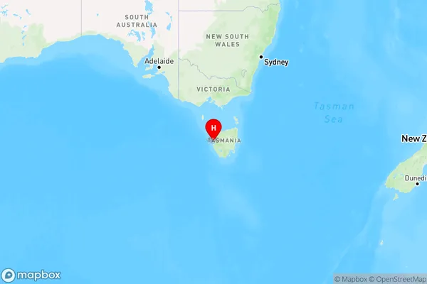 Strahan,Tasmania Region Map