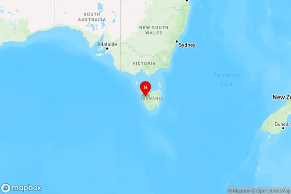 Rosebery,Tasmania Region Map