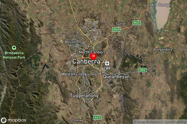 Parkes,Australian Capital Territory Satellite Map