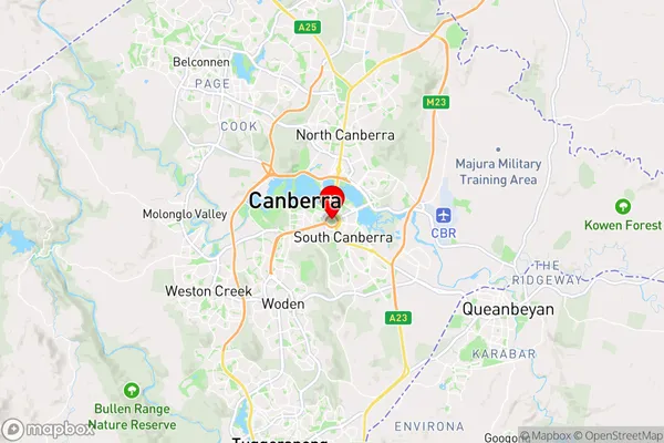 Parliament House,Australian Capital Territory Area Map