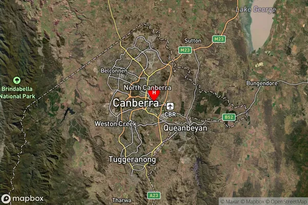 Russell,Australian Capital Territory Satellite Map