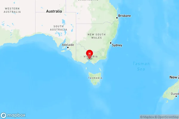 Melbourne,Victoria Region Map