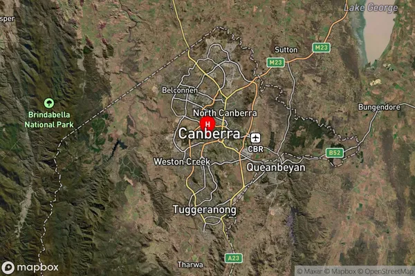 Yarralumla,Australian Capital Territory Satellite Map