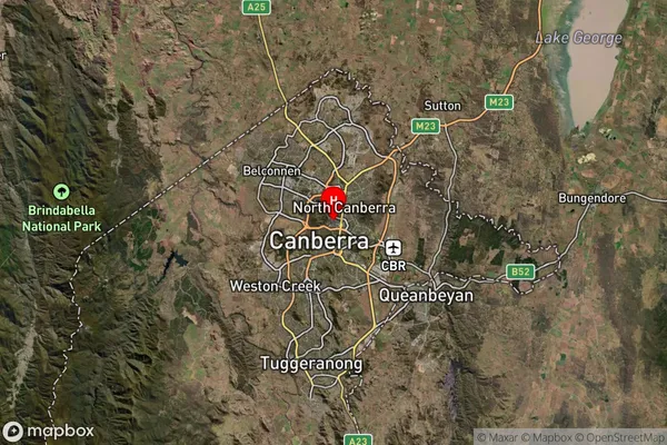 Acton,Australian Capital Territory Satellite Map