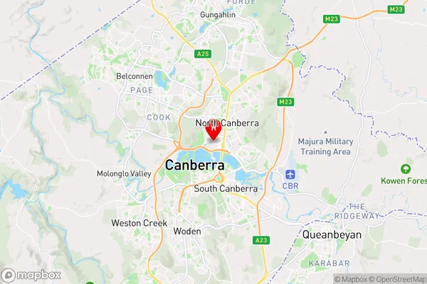 Acton,Australian Capital Territory Area Map