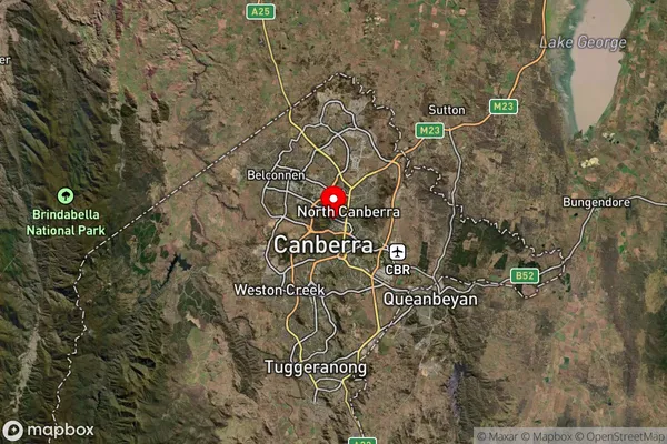 Black Mountain,Australian Capital Territory Satellite Map