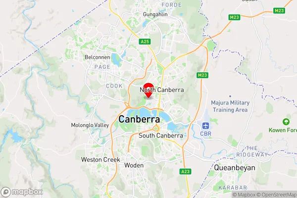 Black Mountain,Australian Capital Territory Area Map