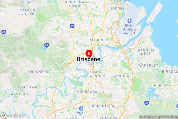 Brisbane,Queensland Area Map