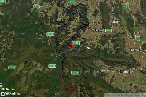 Staverton,Tasmania Satellite Map