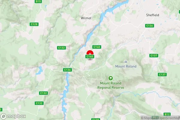 Staverton,Tasmania Area Map