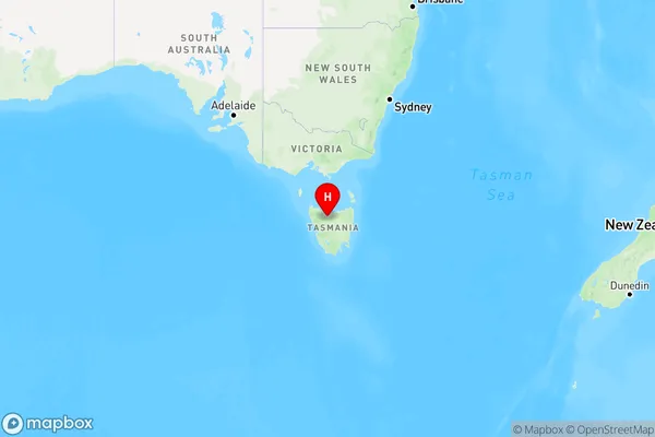 Staverton,Tasmania Region Map