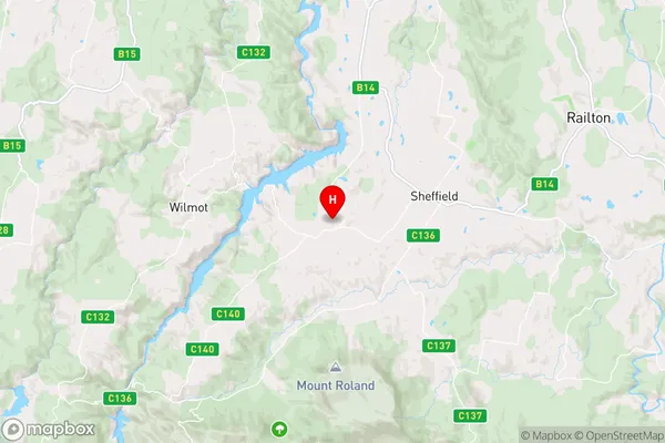 West Kentish,Tasmania Area Map