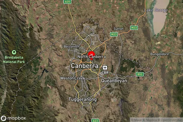 City,Australian Capital Territory Satellite Map