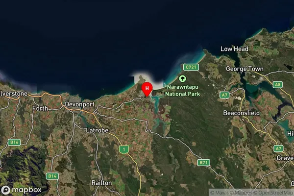 Port Sorell,Tasmania Satellite Map