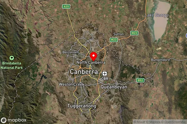 Ainslie,Australian Capital Territory Satellite Map