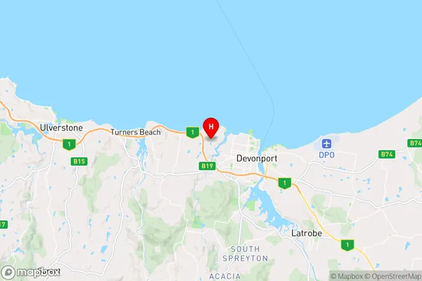 Don,Tasmania Area Map