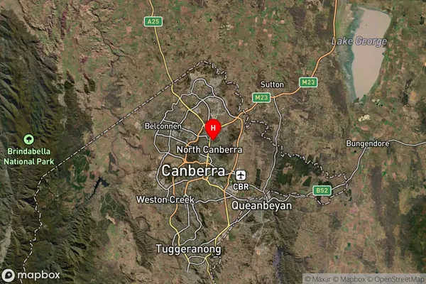 Dickson,Australian Capital Territory Satellite Map