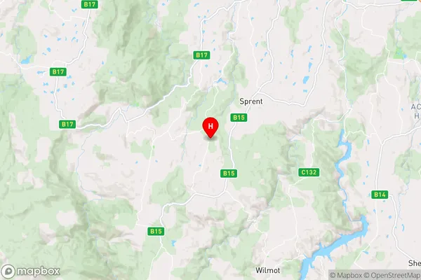 Castra,Tasmania Area Map