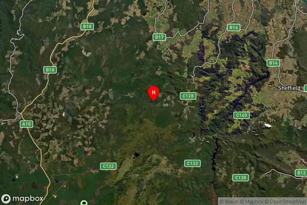 Loongana,Tasmania Satellite Map