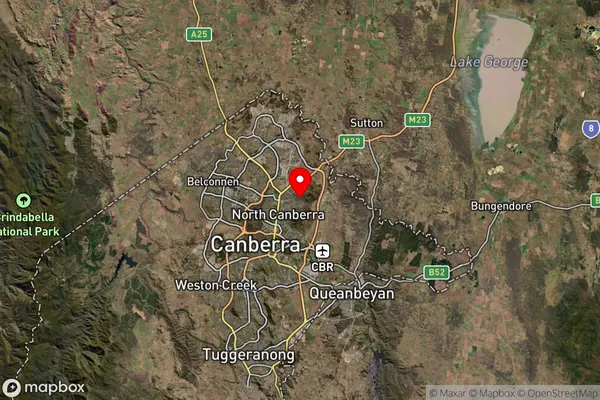 Hackett,Australian Capital Territory Satellite Map