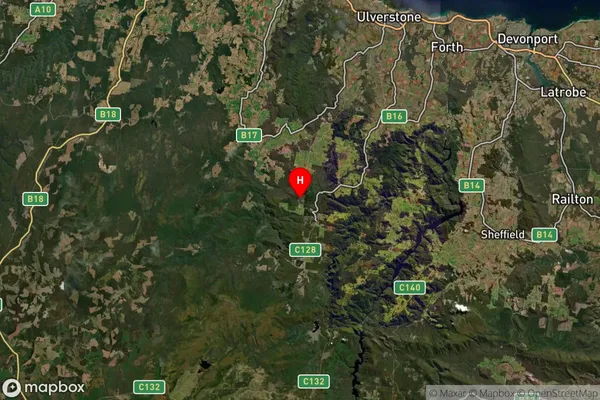 South Preston,Tasmania Satellite Map