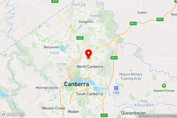 Lyneham,Australian Capital Territory Area Map